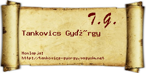 Tankovics György névjegykártya
